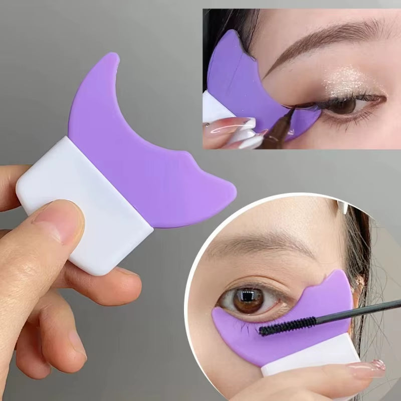 Eyeliner Template Silicone Eye Makeup Stencils Eyelash Baffle Mascara Shield Applicator Guard Pads Eyebrow Eyeliner Shaping Tool